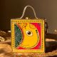 Mini Ganpati Lippan Art Handcrafted Square Sling Bag